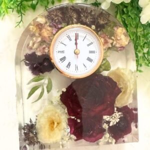 Resin Arched Clock