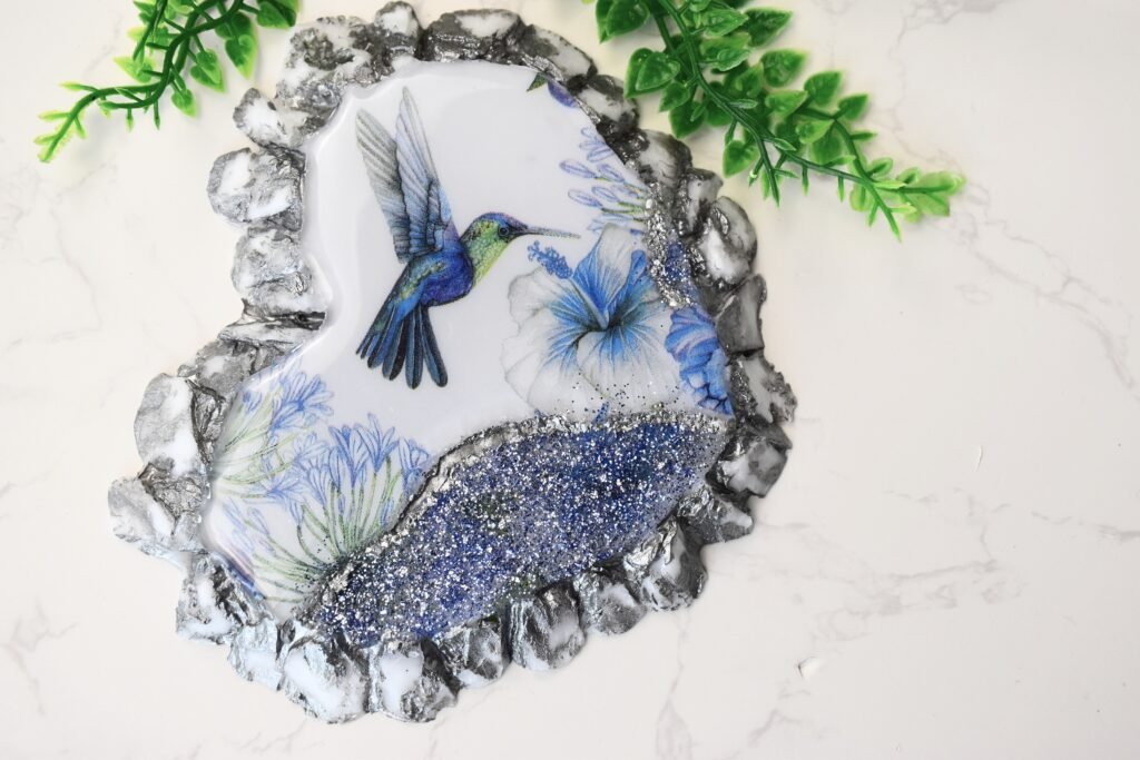 BTA Resin Art Heart Coaster