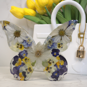 Freestanding Large Resin Butterfly